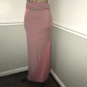 Joe Benbasset Medium coral and grey maxi skirt